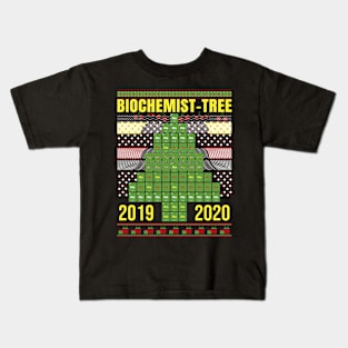 Oh Biochemist Tree Biochemistry Science Chemistry Christmas Kids T-Shirt